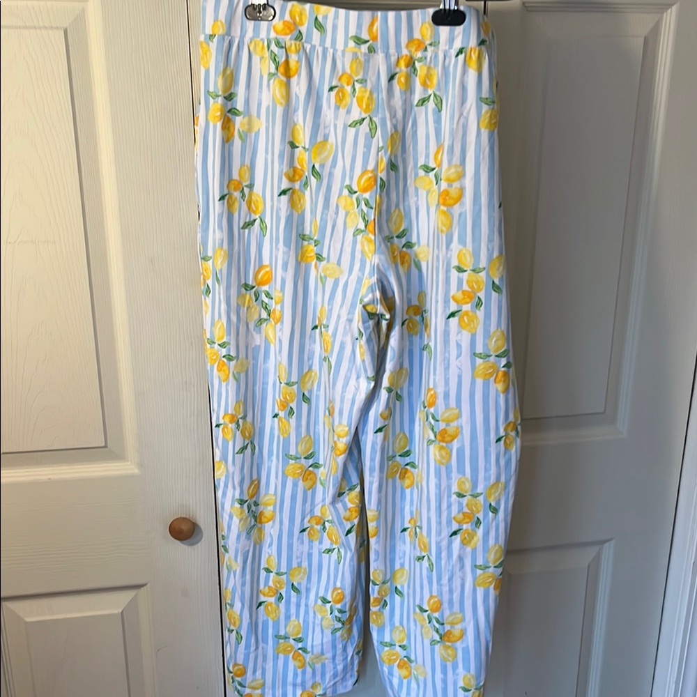 D&Co Beach Lemon Print Pants - Picture 3 of 4